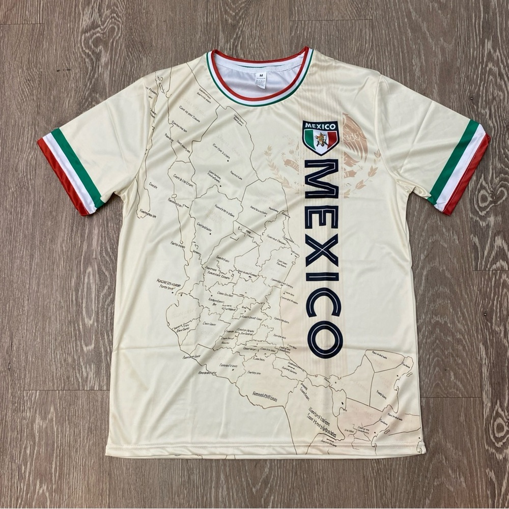 Mexico Soccer Jersey with Map Design Medium